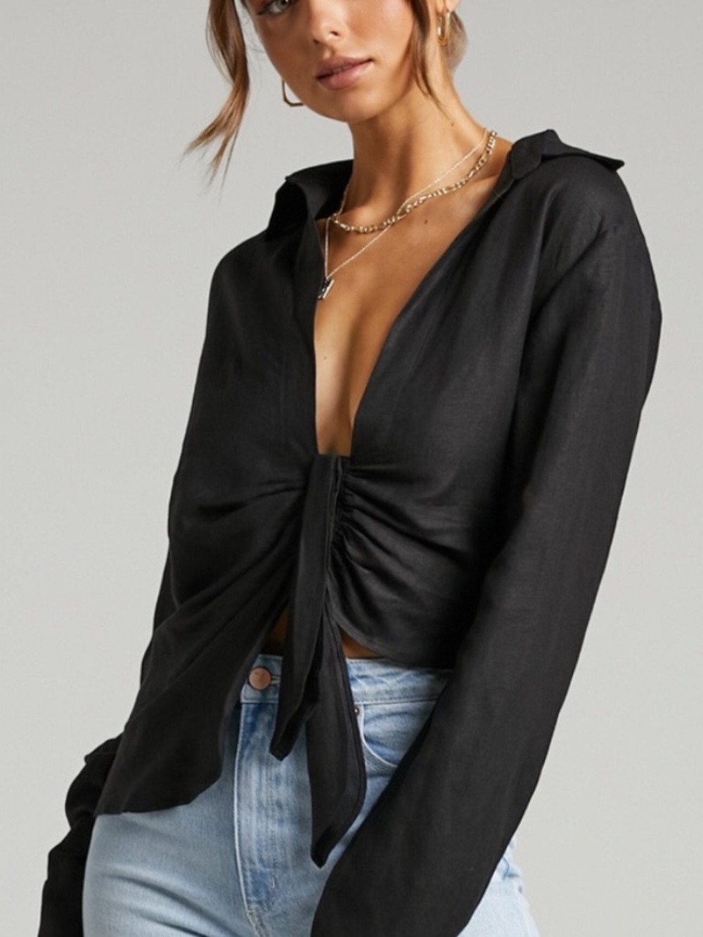 NWT Lioness Top/Pant Set Black Medium Top Small Bottom